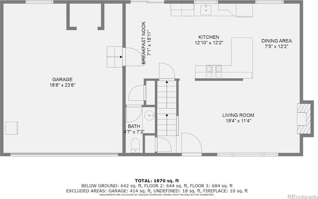4934 S Flower Way, Littleton, CO 80123 - property floor plan