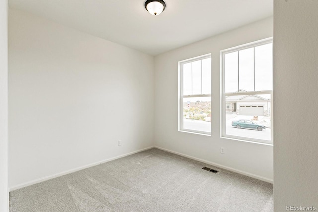 view of carpeted empty room