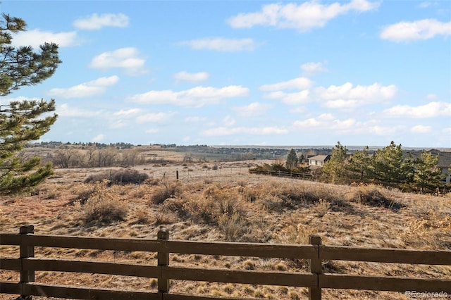 view of local wilderness with a rural view