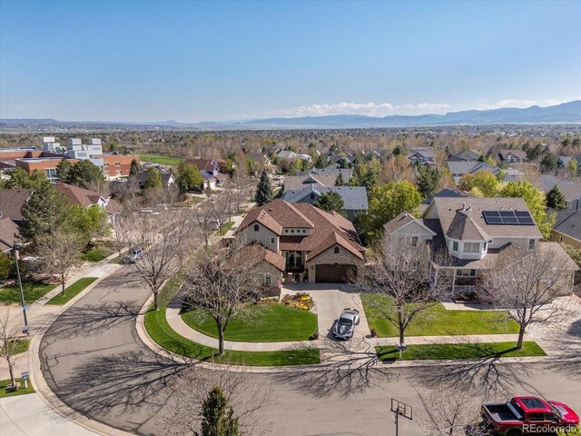 6266 W Prentice Ave, Littleton, CO 80123 - drone / aerial view with a mountain view and a residential view