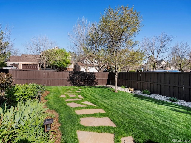 6266 W Prentice Ave, Littleton, CO 80123 - view of yard featuring a fenced backyard