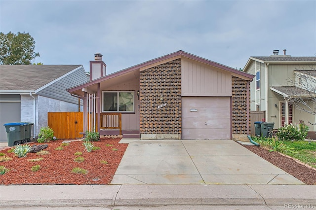 view of front of house featuring a garage