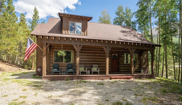 25879 County Road 162e, Nathrop, CO 81236 - back of property featuring covered porch