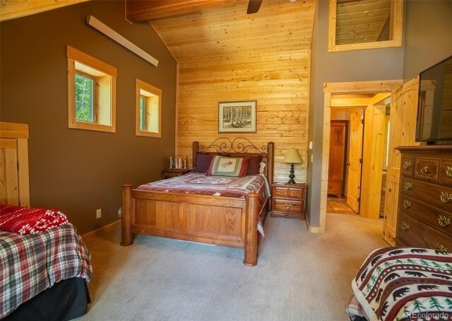 25879 County Road 162e, Nathrop, CO 81236 - carpeted bedroom featuring wood walls