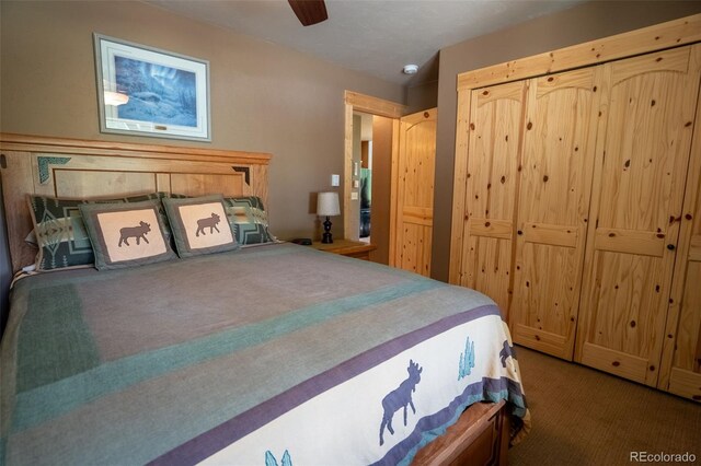 25879 County Road 162e, Nathrop, CO 81236 - bedroom with carpet flooring and ceiling fan