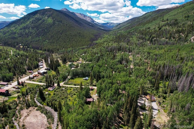 25879 County Road 162e, Nathrop, CO 81236 - drone / aerial view of a heavily wooded area and mountains
