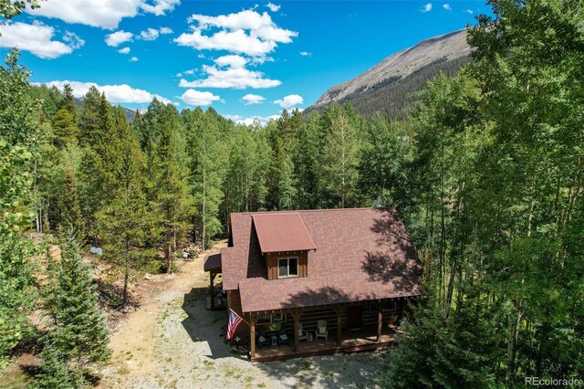25879 County Road 162e, Nathrop, CO 81236 - view of mountain backdrop featuring a forest