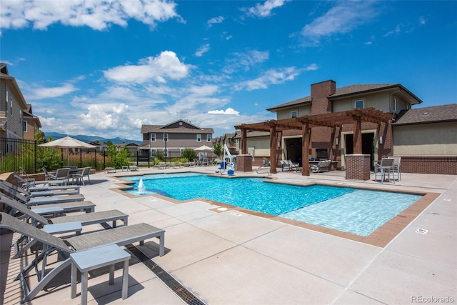 15503 W 65th Ave Unit C, Arvada, CO 80007 - community pool with a pergola and a patio area