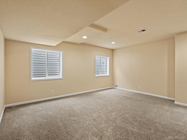 10730 Hillrose St, Parker, CO 80134 - carpeted empty room with baseboards and recessed lighting