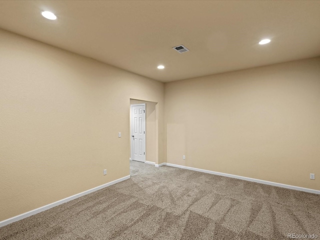 10730 Hillrose St, Parker, CO 80134 - empty room with recessed lighting, carpet flooring, and baseboards