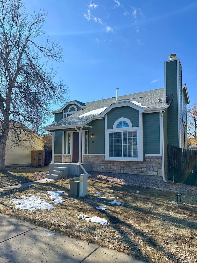 view of front of home featuring a porch