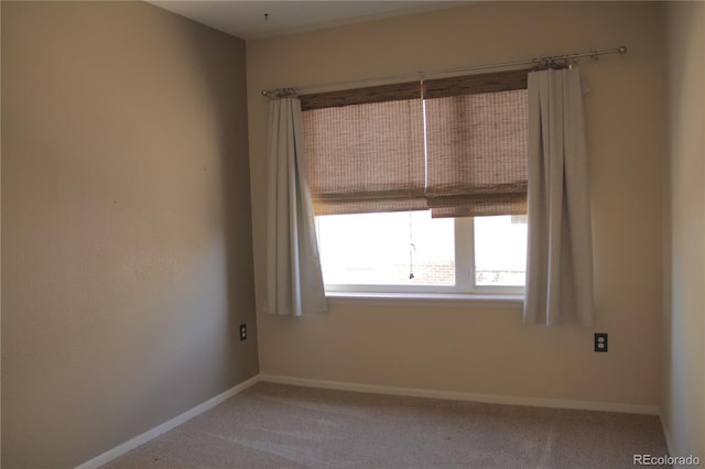 spare room featuring carpet floors