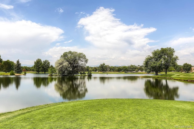 property view of water