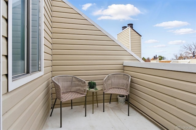 view of balcony