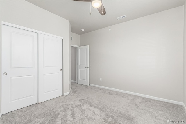 12941 Delaware St, Westminster, CO 80234 - unfurnished bedroom featuring carpet floors, a closet, baseboards, and ceiling fan