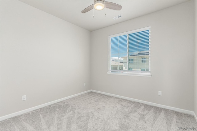 12941 Delaware St, Westminster, CO 80234 - spare room featuring carpet, baseboards, and a ceiling fan