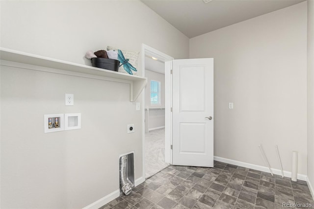 12941 Delaware St, Westminster, CO 80234 - laundry room featuring hookup for an electric dryer, washer hookup, and baseboards