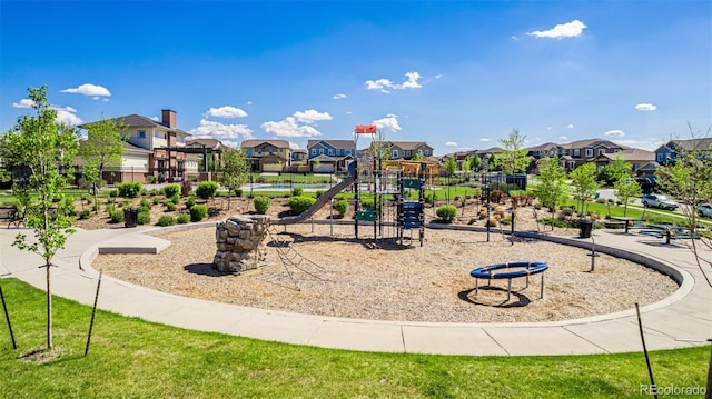 12941 Delaware St, Westminster, CO 80234 - community jungle gym featuring a residential view and fence