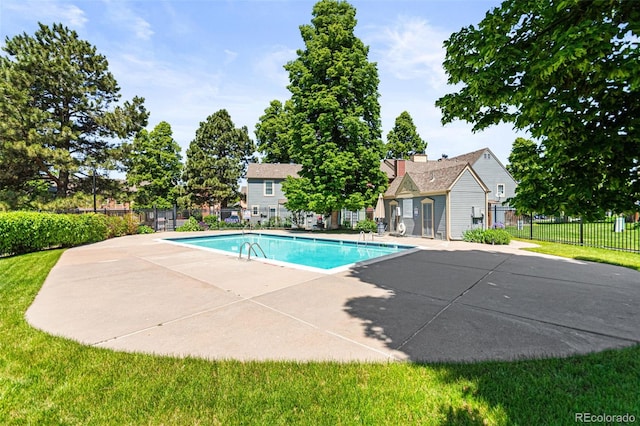 14465 E Hawaii Cir Unit A, Aurora, CO 80012 - community pool featuring a patio