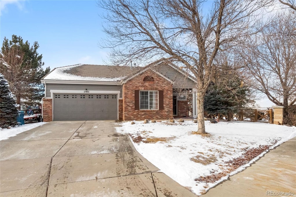 view of front of house featuring a garage