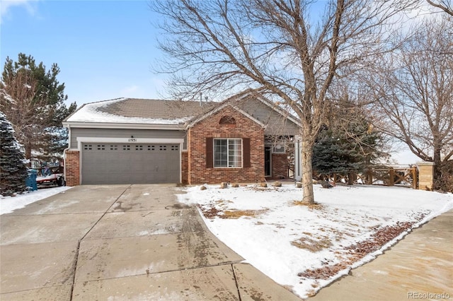 view of front of house featuring a garage