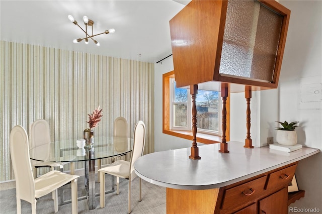 view of dining area