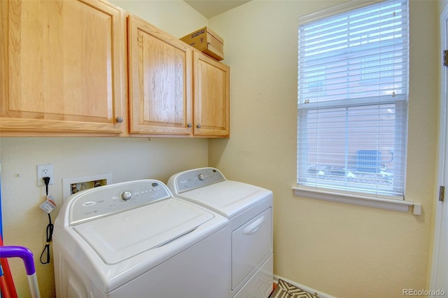 10550 Ashfield St, Highlands Ranch, CO 80126 - washroom featuring separate washer and dryer and cabinet space