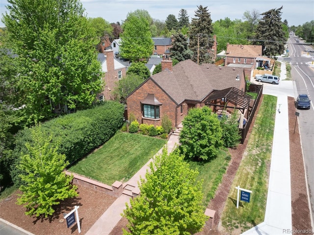 view of subject property