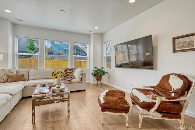 17396 Hop Clover Ave, Parker, CO 80134 - living area with wood finished floors and recessed lighting