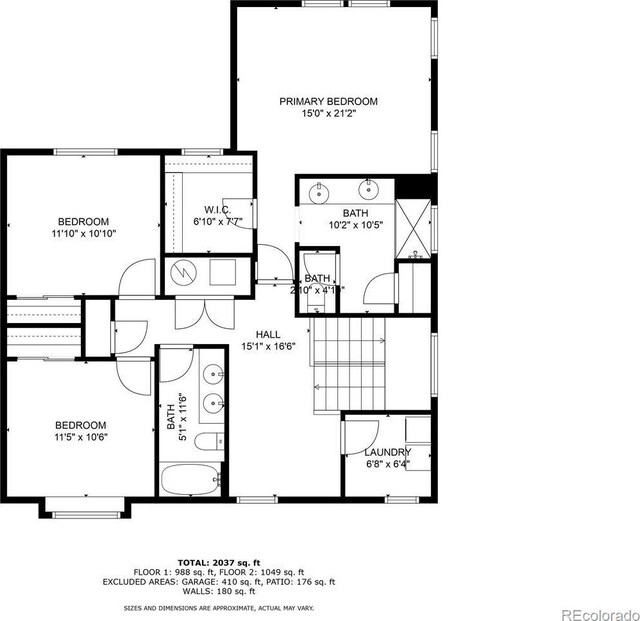 17396 Hop Clover Ave, Parker, CO 80134 - view of floor plan / room layout