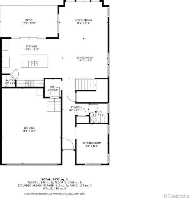 17396 Hop Clover Ave, Parker, CO 80134 - view of room layout