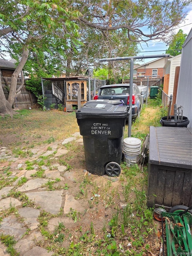 4316 Josephine St, Denver, CO 80216 - fenced backyard with an outdoor structure