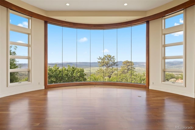 606 Cliffgate Ln, Castle Rock, CO 80108 - unfurnished sunroom with plenty of natural light and a mountain view