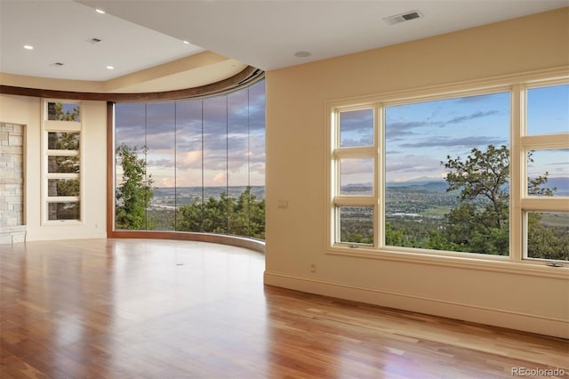 606 Cliffgate Ln, Castle Rock, CO 80108 - empty room featuring wood finished floors and recessed lighting
