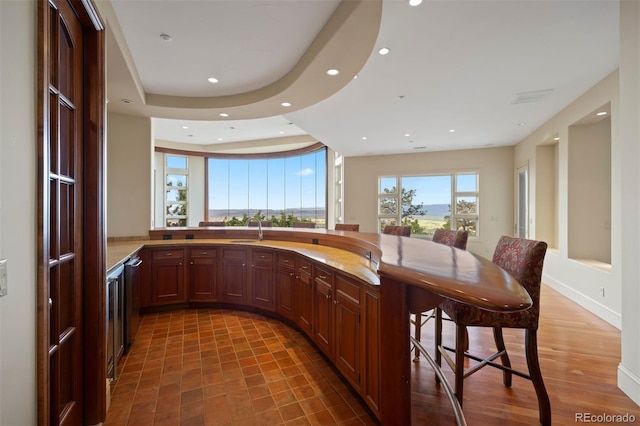 606 Cliffgate Ln, Castle Rock, CO 80108 - bar area with recessed lighting and wood finished floors
