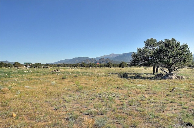 property view of mountains featuring a rural view