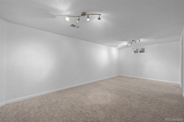 spare room with carpet