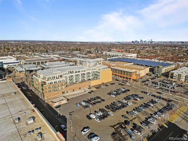 drone / aerial view featuring a view of city