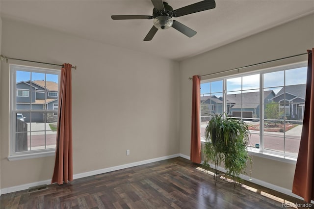 9455 Shinnecock Ct, Peyton, CO 80831 - unfurnished room with plenty of natural light, baseboards, and a ceiling fan
