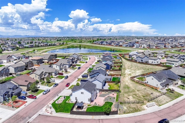9455 Shinnecock Ct, Peyton, CO 80831 - aerial perspective of suburban area featuring a large body of water