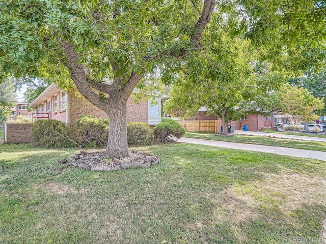 view of front of home featuring a front yard