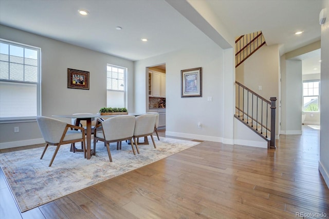 dining room featuring hardwood / wood-style floors