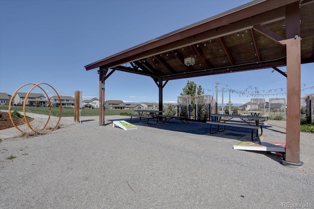 view of property's community featuring a gazebo