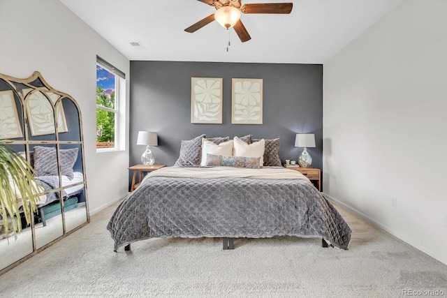 722 Eva Peak Dr, Erie, CO 80516 - carpeted bedroom featuring ceiling fan and baseboards