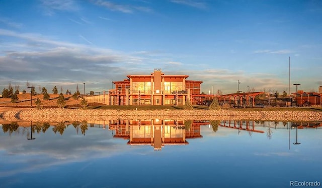 722 Eva Peak Dr, Erie, CO 80516 - water view featuring a dock