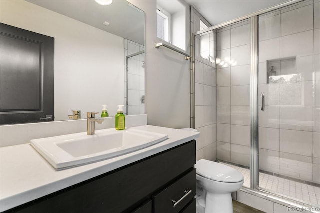 843 Long Timber Ln, Monument, CO 80132 - bathroom with vanity and a stall shower