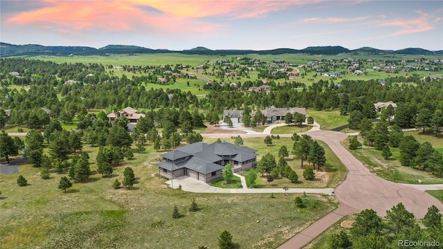 843 Long Timber Ln, Monument, CO 80132 - bird's eye view of a mountain backdrop