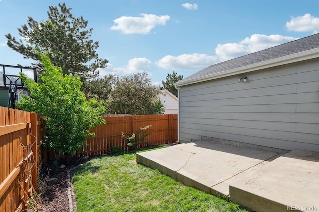 68 N Quicksilver Ave, Castle Rock, CO 80104 - fenced backyard with a patio area