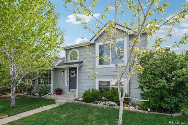 68 N Quicksilver Ave, Castle Rock, CO 80104 - traditional-style house with a front yard
