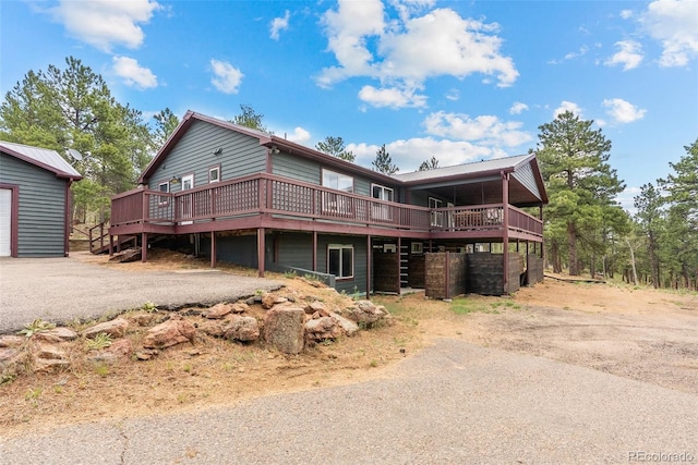50 Rd P78, Bailey, CO 80421 - view of front of house featuring a deck